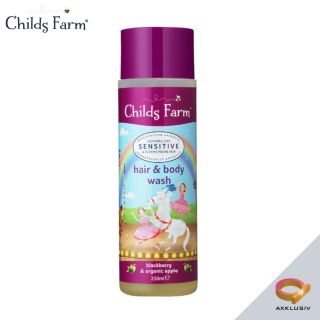 Childs Farm Baby Hair & Body Wash Blackberry & Organic Apple 250ml/ Suitable for eczema-prone skin, newborns & above/ Dermatologist and Paediatrician Approved/ Made in UK