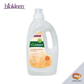 Biokleen Laundry Liquid 128 Loads Citrus Essence (64oz / 1890ml) / Plant-derived Ingredients / No Artificial Fragrances or Dyes / Made in USA