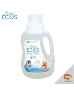 ECOS Baby Hypoallergenic Laundry Detergent Free & Clear 50oz / Plant-derived formula / No harmful chemicals / Made in USA