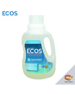 ECOS Hypoallergenic Laundry Detergent Free And Clear 50oz / Plant-derived formula / No harmful chemicals / Made in USA